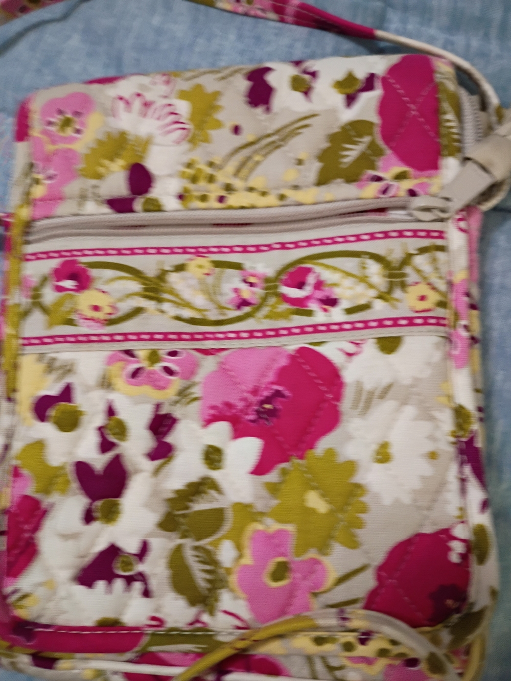 Vera Bradley Crossbody Mini Hipster Print Retired Make Me Blush